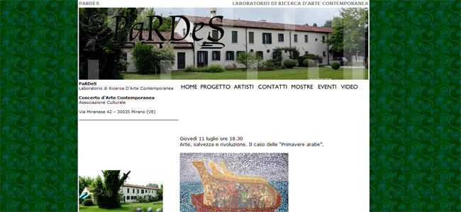 sito web Arte Pardes