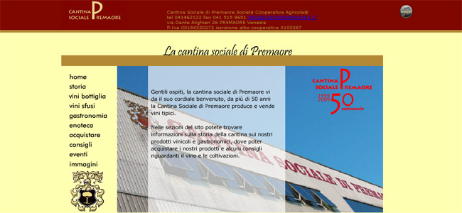 sito web cantina Premaore